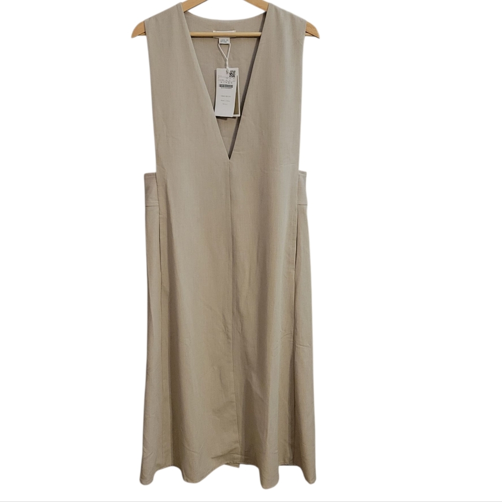 Urban Revivo Beige Midi Dress